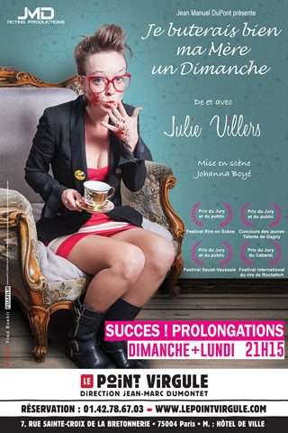 julie Villers, spectacle au Point Virgule