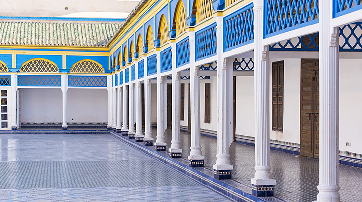 Intérieur du Palais de la Bahia à Marrakech